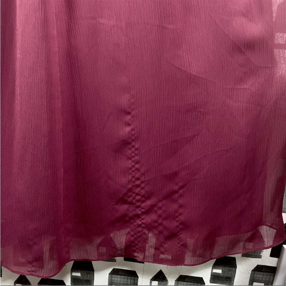 David’s bridal strapless chiffon dress - Picture 7 of 8